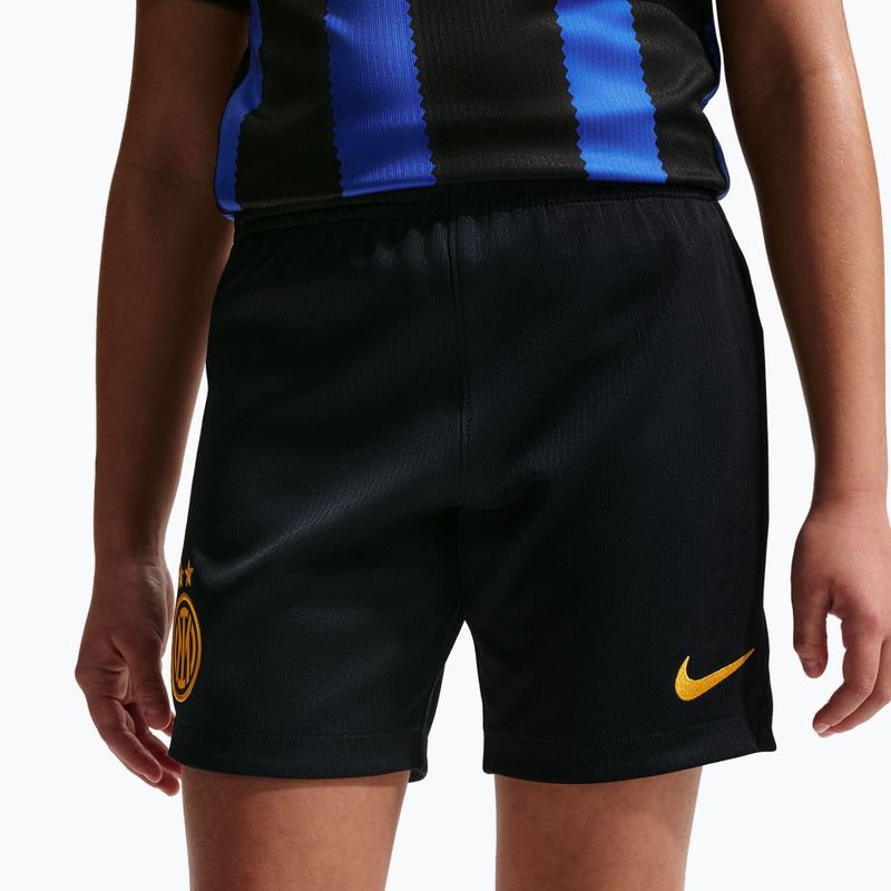 Detské futbalové šortky Nike Inter Milan Dri-Fit Stadium Home black/university gold 8
