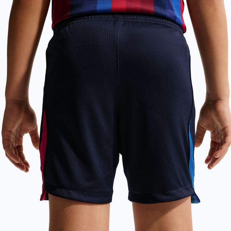 Detské futbalové šortky Nike FC Barcelona Dri-Fit Stadium Home blackened blue/mineral yellow 3