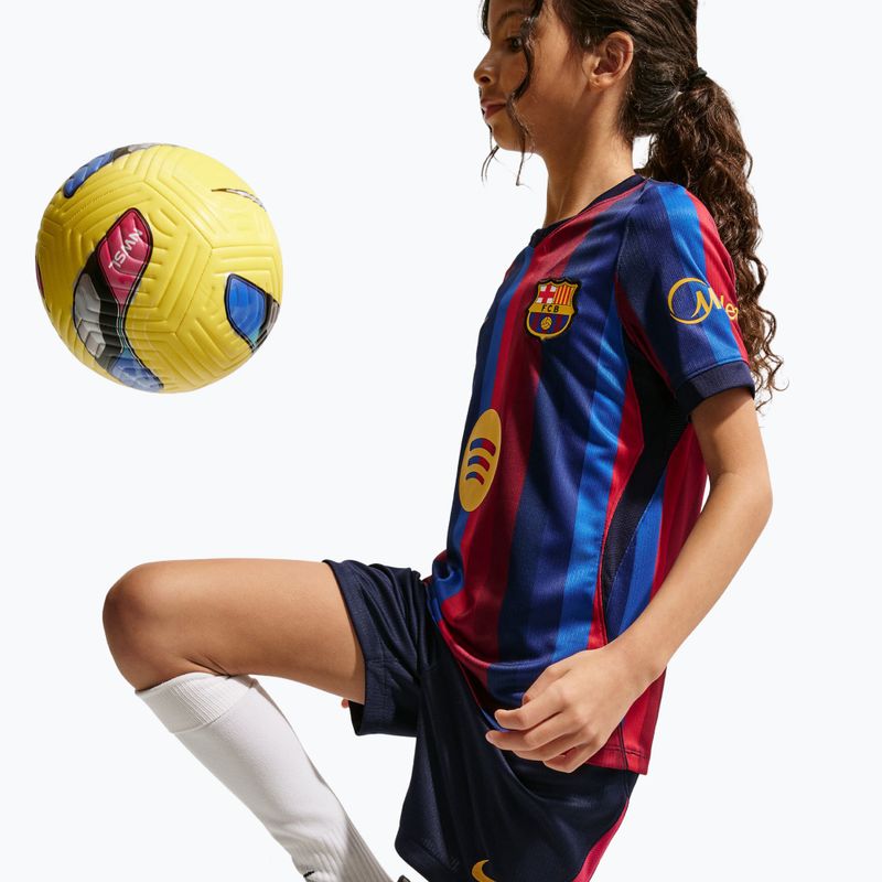 Detské futbalové šortky Nike FC Barcelona Dri-Fit Stadium Home blackened blue/mineral yellow 7