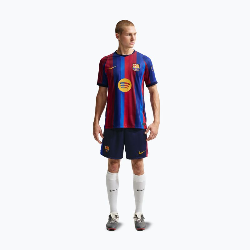 Pánske futbalové šortky Nike FC Barcelona Dri-Fit Stadium Home blackened blue/mineral yellow 2