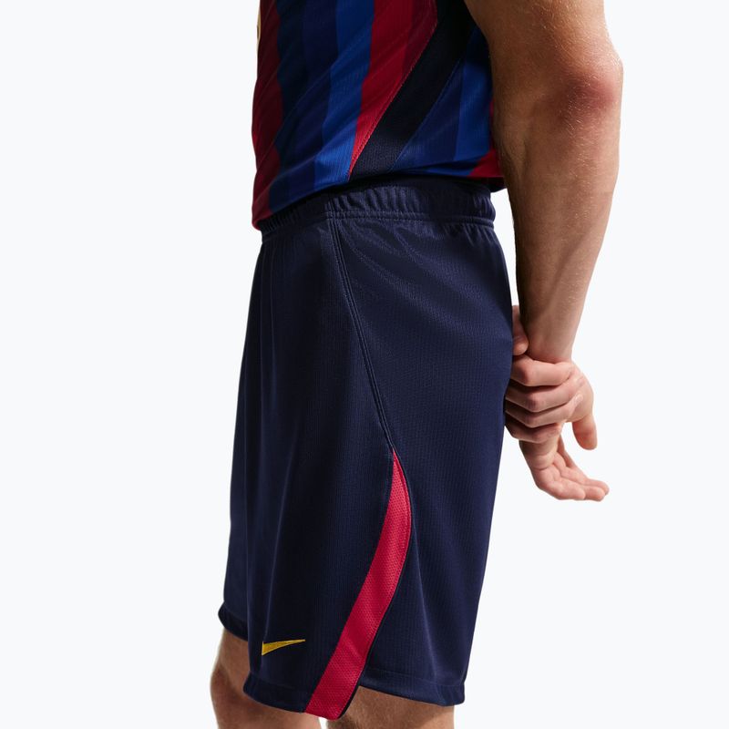 Pánske futbalové šortky Nike FC Barcelona Dri-Fit Stadium Home blackened blue/mineral yellow 4