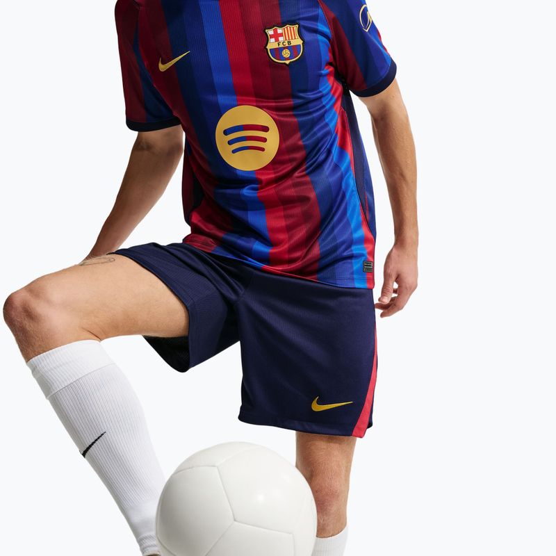 Pánske futbalové šortky Nike FC Barcelona Dri-Fit Stadium Home blackened blue/mineral yellow 5