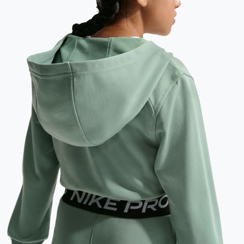 Detská mikina Nike Pro Fleece Dri-Fit Full-Zip steam/steam/black/white 5