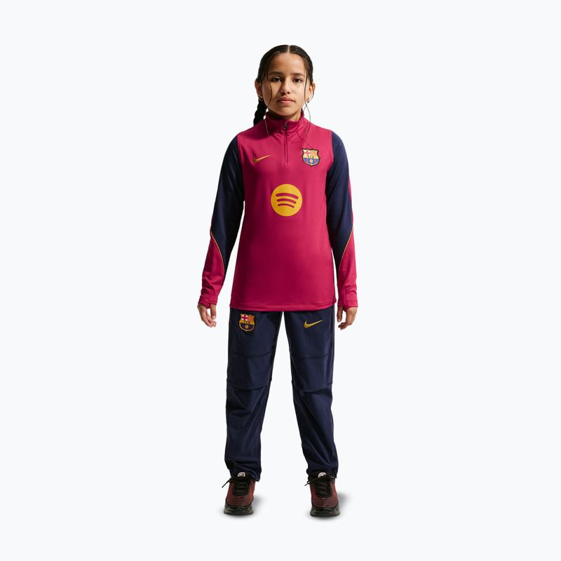 Detská futbalová mikina Nike FC Barcelona Strike Dri-Fit Soccer Knit Drill Top 2