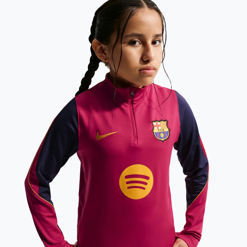 Detská futbalová mikina Nike FC Barcelona Strike Dri-Fit Soccer Knit Drill Top 4