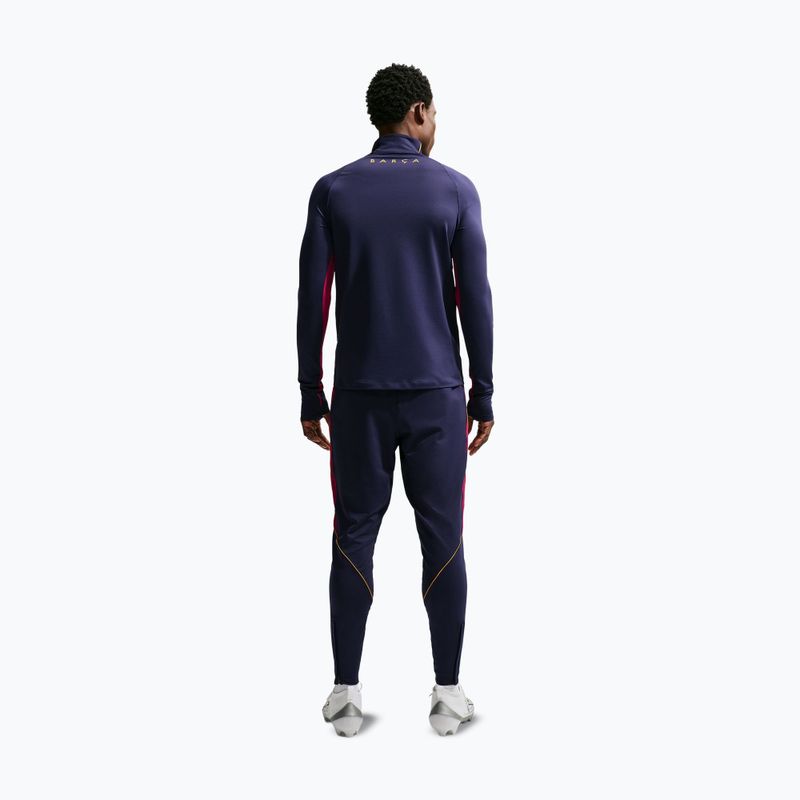 Pánska futbalová mikina Nike FC Barcelona Strike Soccer Drill Top blackened blue/mineral yellow 3