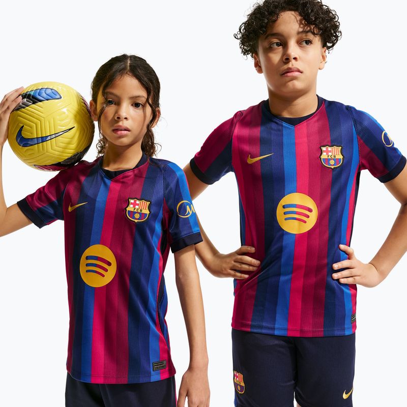Detský futbalový dres Nike FC Barcelona Dri-Fit Stadium Home deep garnet/blue void/mineral yellow 4