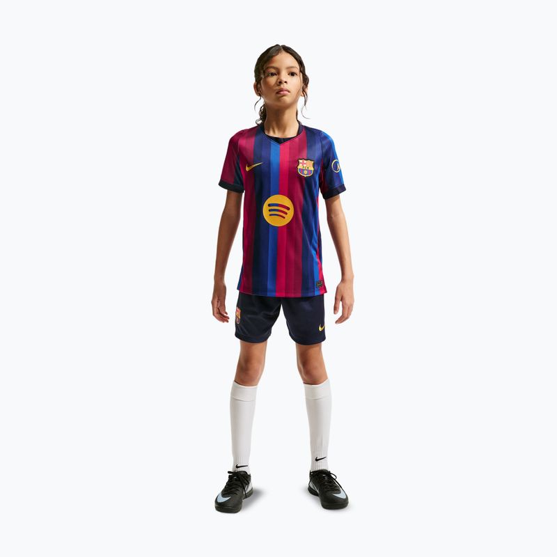 Detský futbalový dres Nike FC Barcelona Dri-Fit Stadium Home deep garnet/blue void/mineral yellow 5