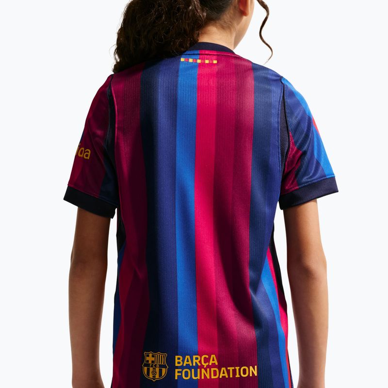 Detský futbalový dres Nike FC Barcelona Dri-Fit Stadium Home deep garnet/blue void/mineral yellow 7