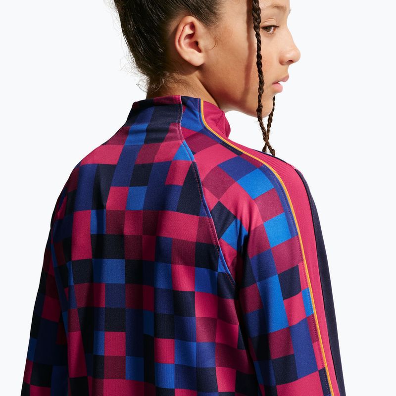 Detská futbalová mikina Nike FC Barcelona Dri-Fit Strike Drill Top noble red/noble red/mineral yellow 6