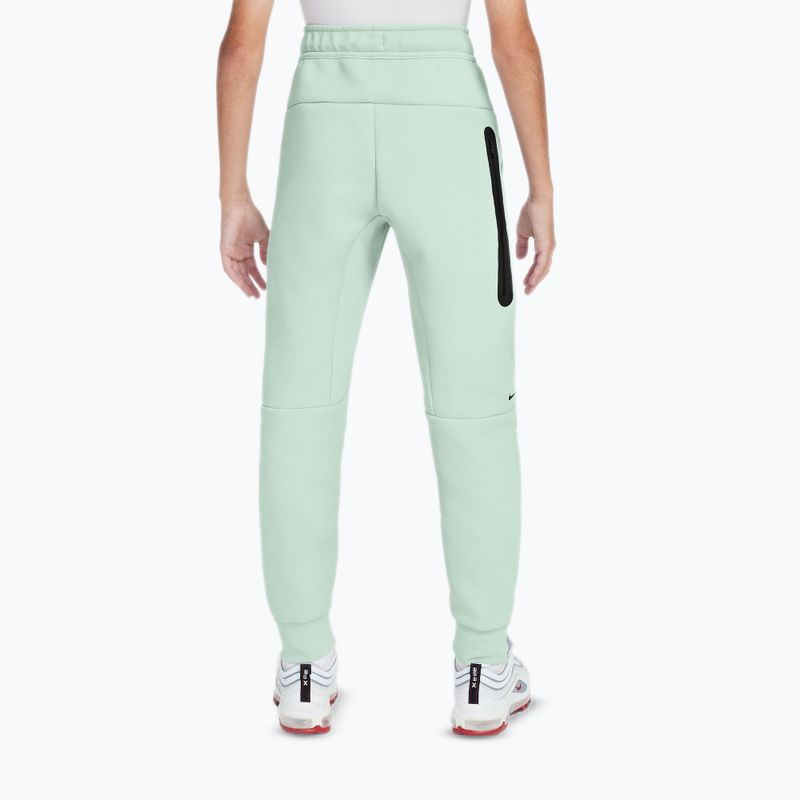 Detské nohavice Nike Sportswear Tech Fleece barely green/black/black 2