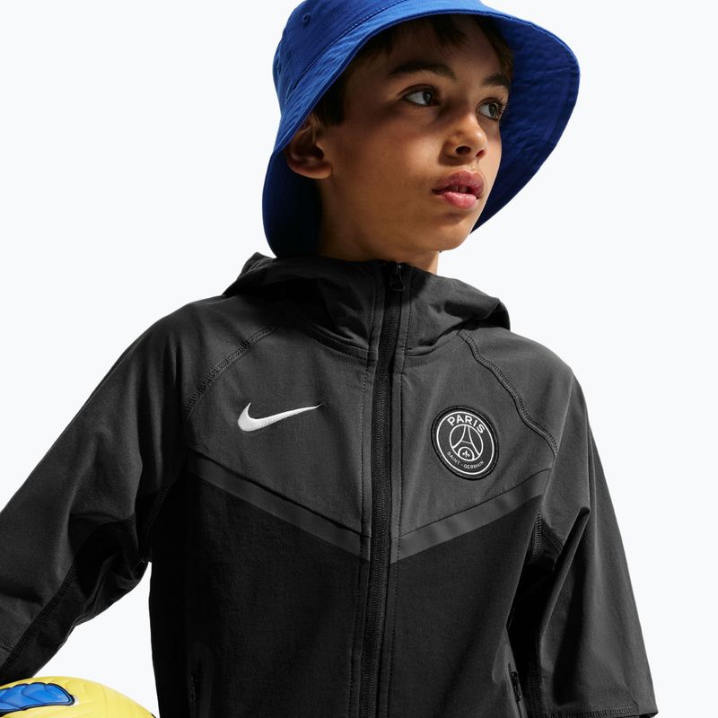 Detská futbalová bunda Nike Paris Saint-Germain Tech Full Zip black/anthracite/white 5