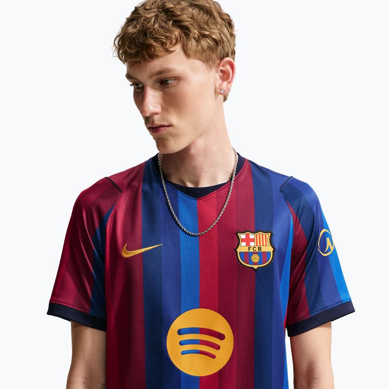 Pánsky futbalový dres Nike FC Barcelona Dri-Fit Stadium Home deep garnet/blue void/mineral yellow 5