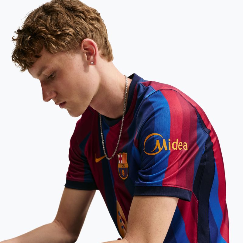 Pánsky futbalový dres Nike FC Barcelona Dri-Fit Stadium Home deep garnet/blue void/mineral yellow 6