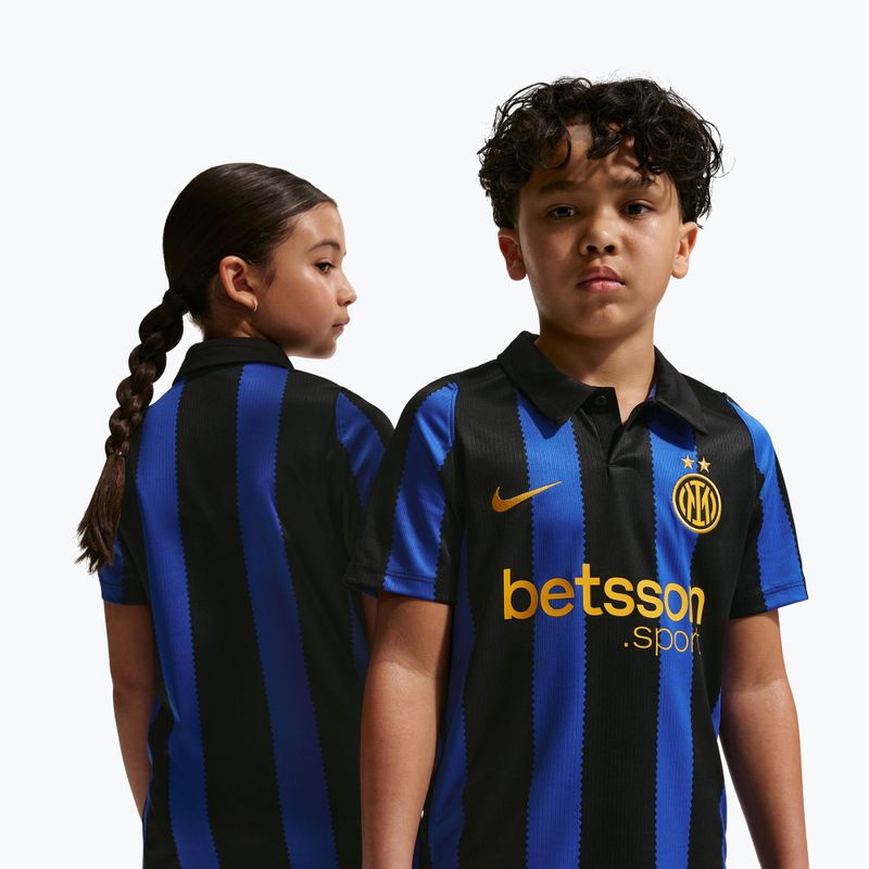 Detský futbalový dres Nike Inter Milan Dri-Fit Stadium Home lyon blue/black/university gold 4