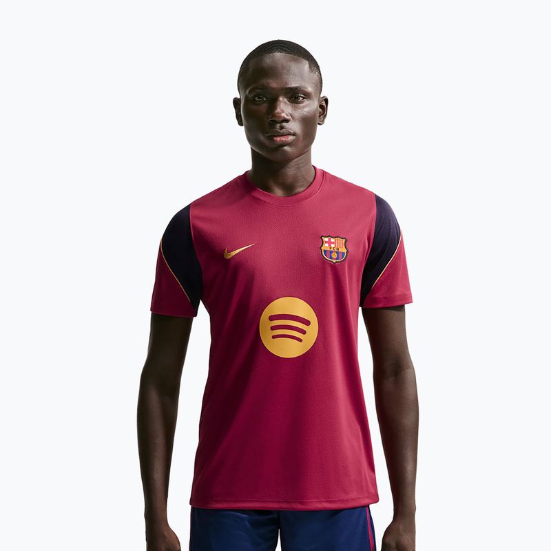 Pánsky futbalový dres Nike FC Barcelona Strike Soccer Dri-Fit noble red/blackened blue/mineral yellow