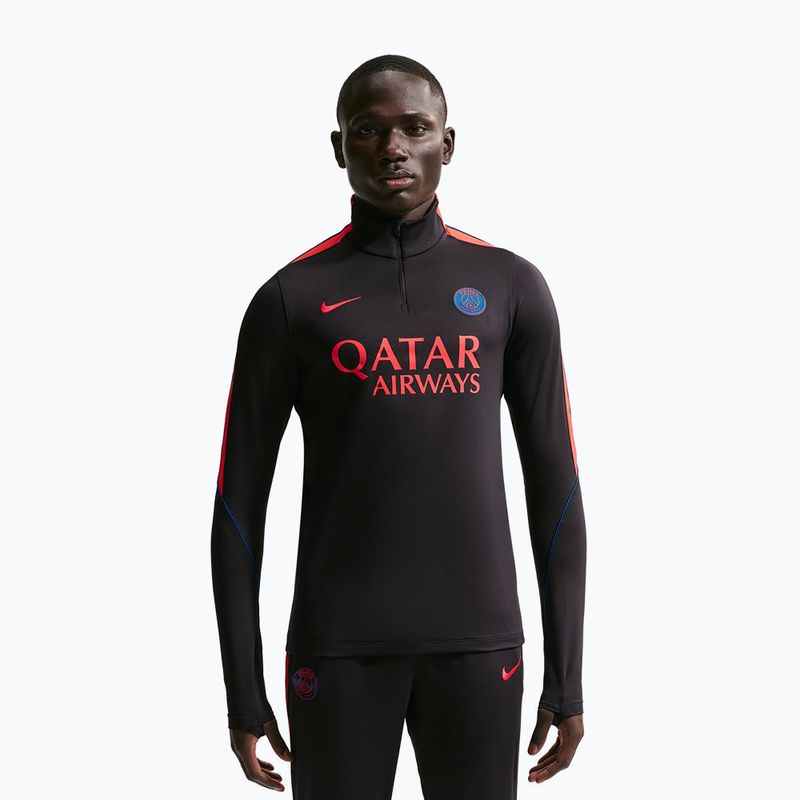 Pánska futbalová mikina Nike Paris Saint-Germain Strike Dri-Fit Soccer Knit Drill Top black/global red/global red