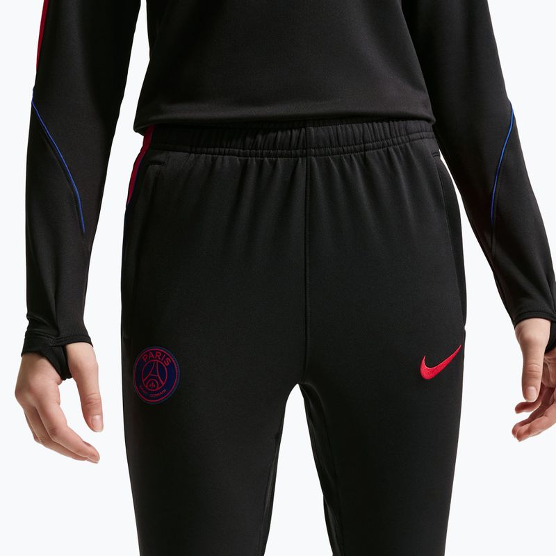 Detské futbalové nohavice Nike Paris Saint-Germain Strike Dri-Fit black/global red/global red 8