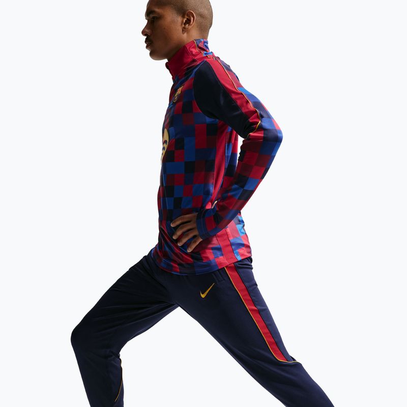 Pánske futbalové nohavice Nike FC Barcelona Strike Dri-Fit blackened blue/noble red/yellow 4