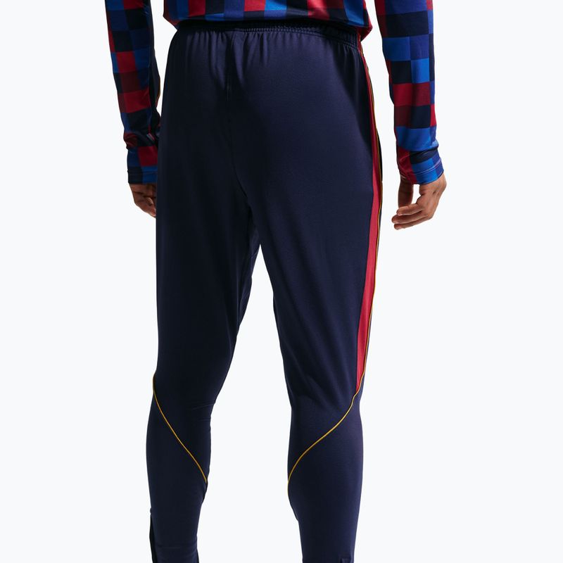 Pánske futbalové nohavice Nike FC Barcelona Strike Dri-Fit blackened blue/noble red/yellow 5