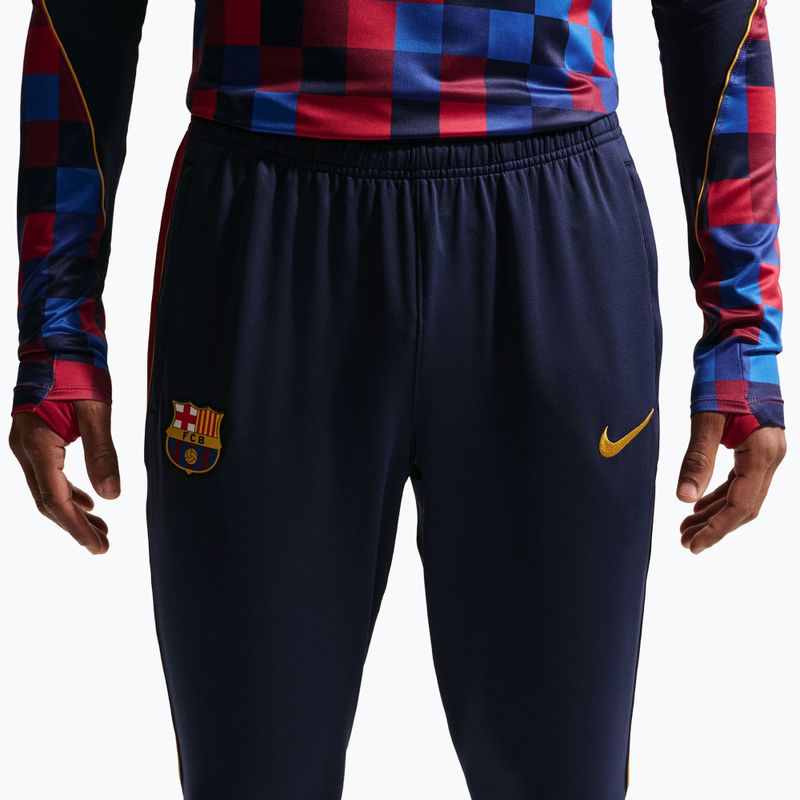 Pánske futbalové nohavice Nike FC Barcelona Strike Dri-Fit blackened blue/noble red/yellow 6