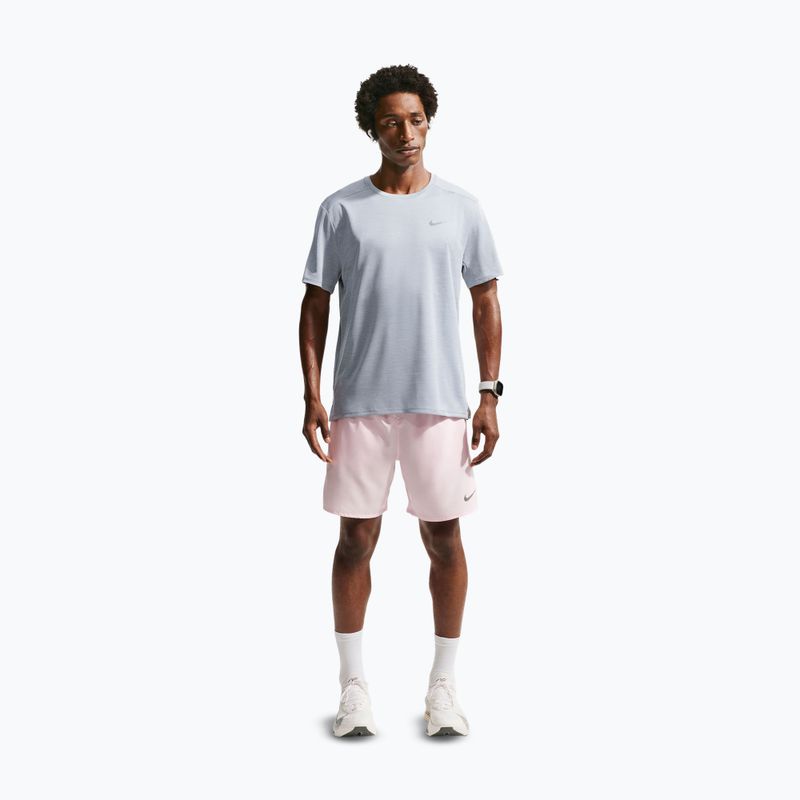 Pánske bežecké tričko Nike Miler Dri-Fit UV grey fog/particle grey 2