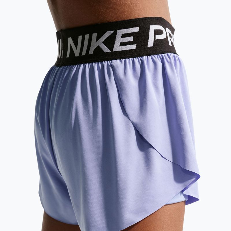 Detské šortky Nike Pro Dri-Fit 2in1 light thistle/black/white 5