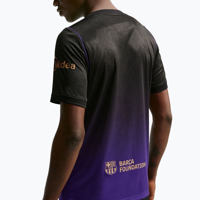 Pánsky futbalový dres Nike FC Barcelona 2026/27 Stadium Away field purple/field purple/metallic gold 5