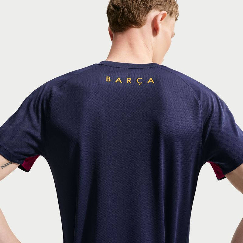 Pánsky futbalový dres Nike FC Barcelona Strike Soccer Dri-Fit blackened blue/noble red/mineral yellow 7