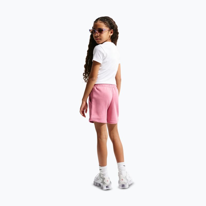 Detské šortky Nike Sportswear Club Fleece peony/peony/white 3