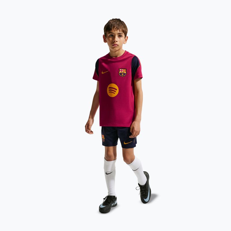 Detský futbalový dres Nike FC Barcelona Strike Dri-Fit noble red/blackened blue 2