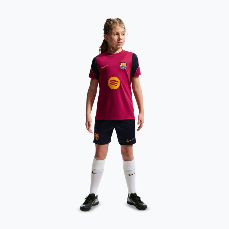 Detský futbalový dres Nike FC Barcelona Strike Dri-Fit noble red/blackened blue 3