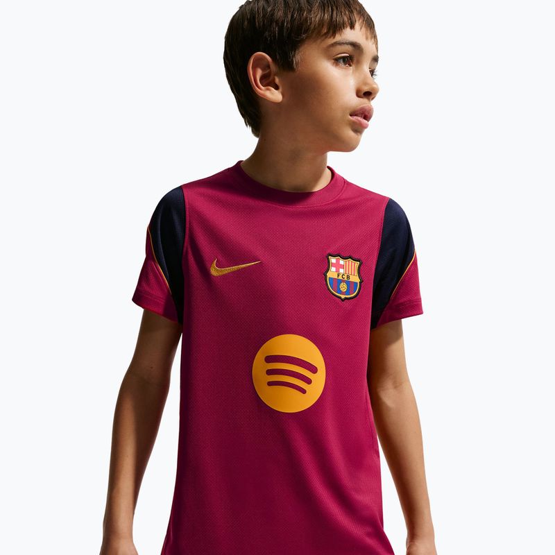 Detský futbalový dres Nike FC Barcelona Strike Dri-Fit noble red/blackened blue 4