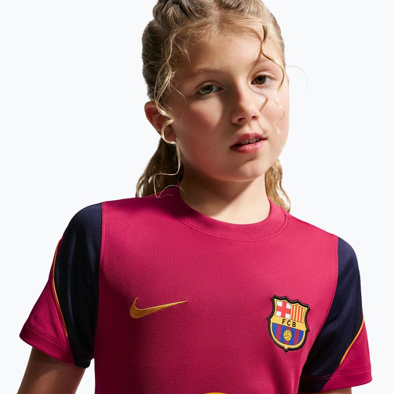 Detský futbalový dres Nike FC Barcelona Strike Dri-Fit noble red/blackened blue 6