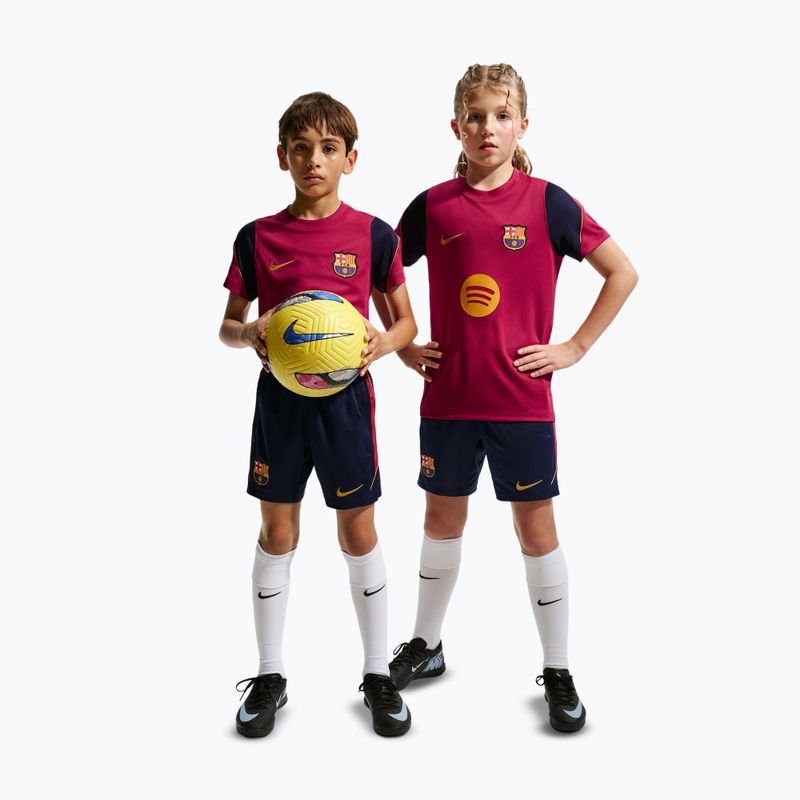 Detské futbalové šortky Nike FC Barcelona Strike blackened blue/noble red/mineral yellow 2