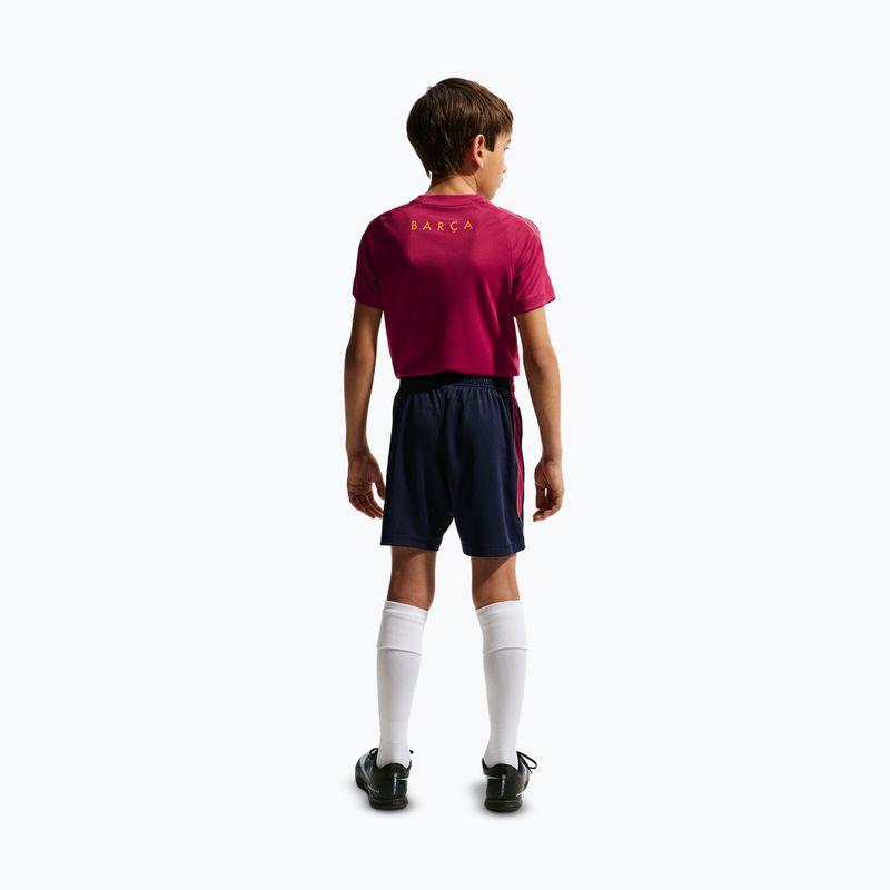 Detské futbalové šortky Nike FC Barcelona Strike blackened blue/noble red/mineral yellow 4