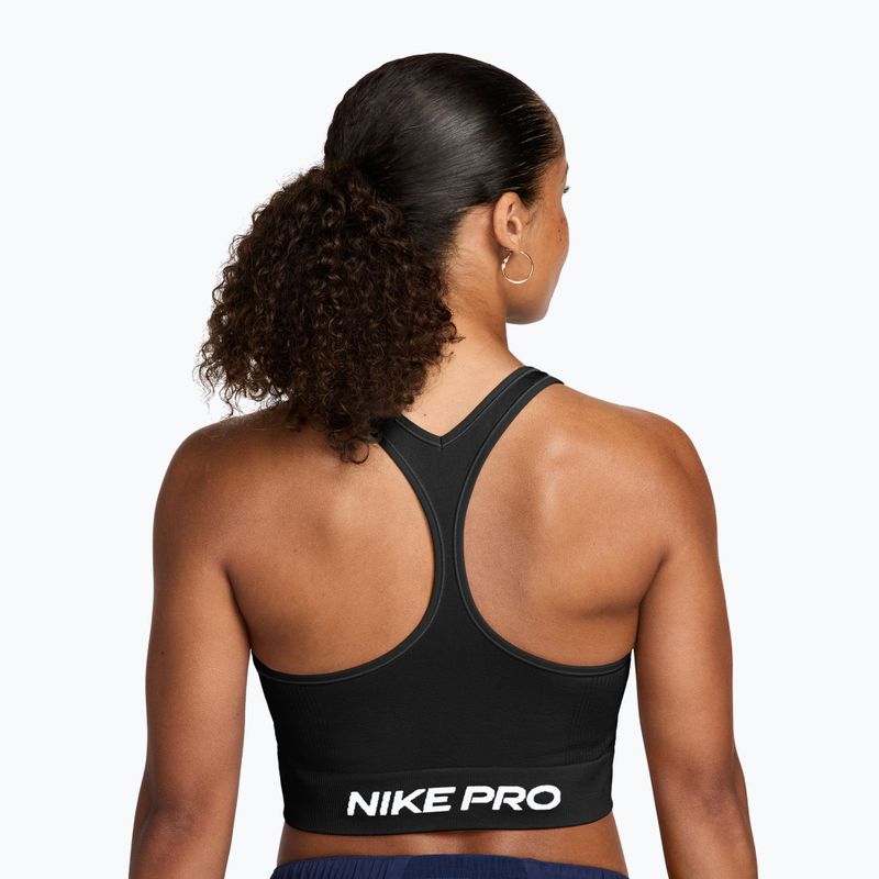 Dámske tréningové tričko Nike Pro Seamless Dri-Fit black/white 2