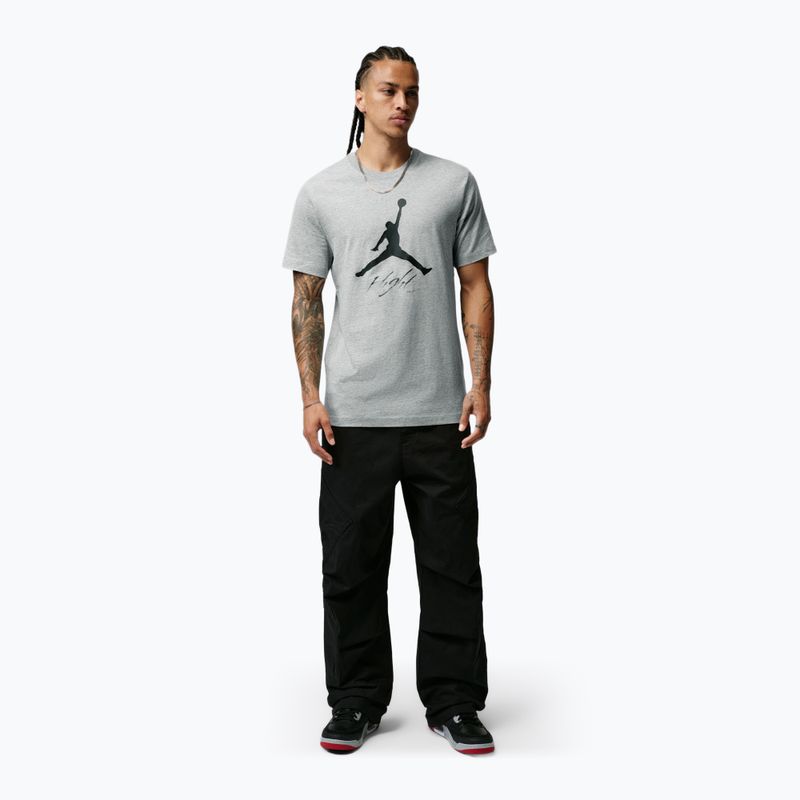 Pánske tričko Jordan Jumpman Flight dark grey heather 2