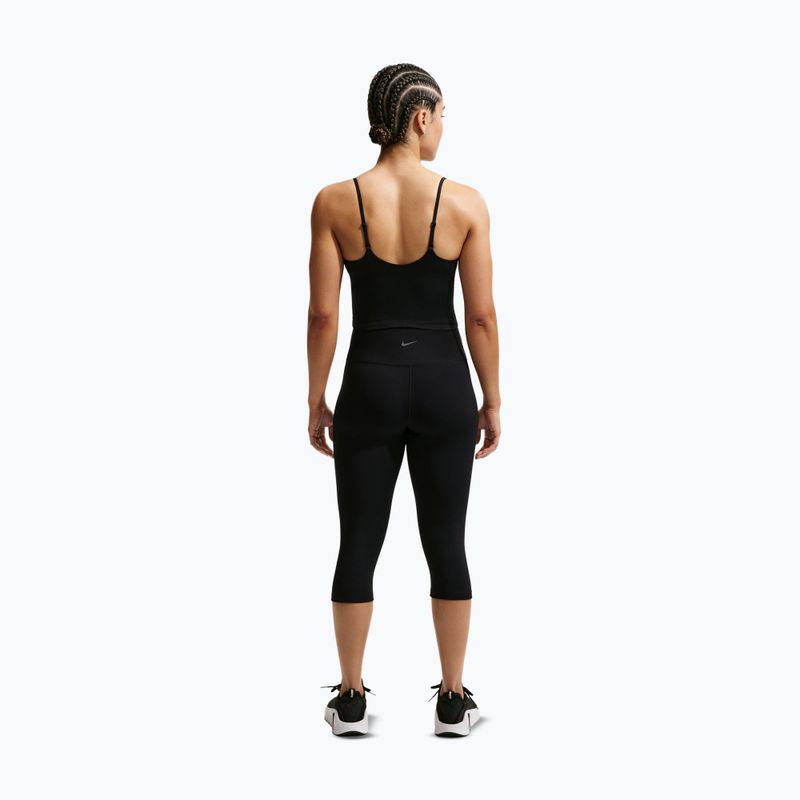 Dámske tréningové tričko Nike One Medium Support čierna/biela 3