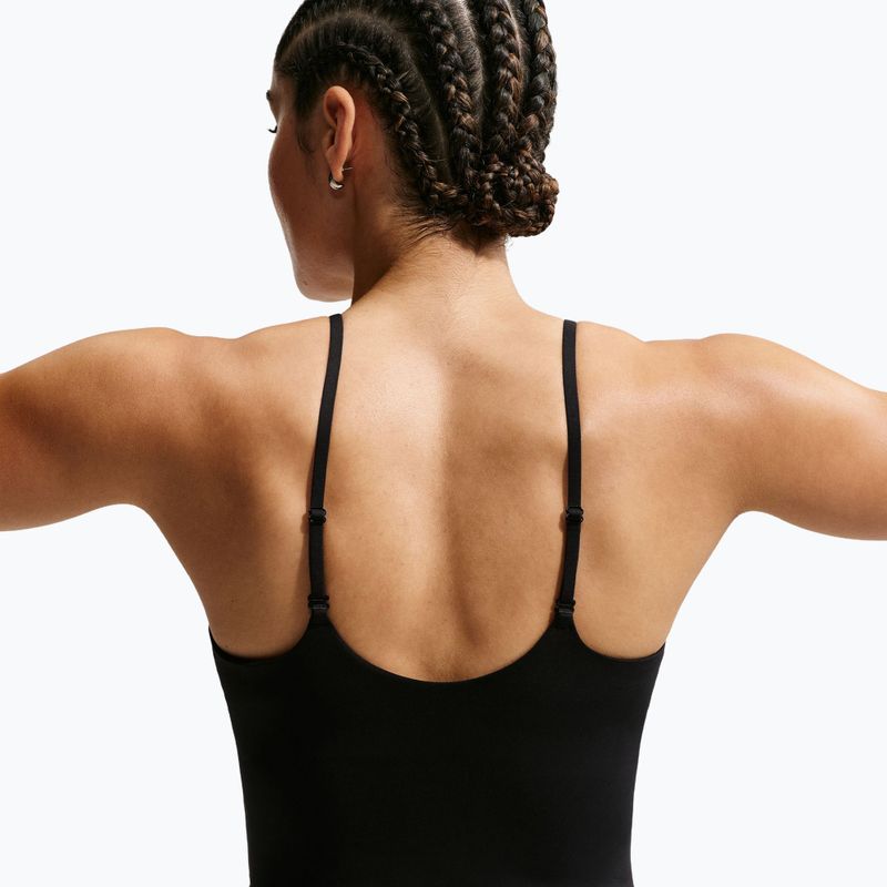 Dámske tréningové tričko Nike One Medium Support čierna/biela 5