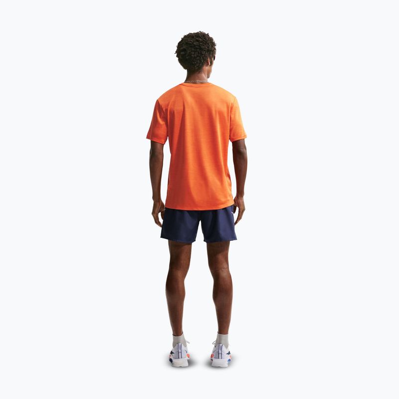 Pánske bežecké tričko Nike Miler Dri-Fit UV safety orange 3