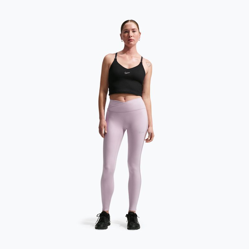 Dámske legíny Nike One High-Waisted Seamless platinum violet 2