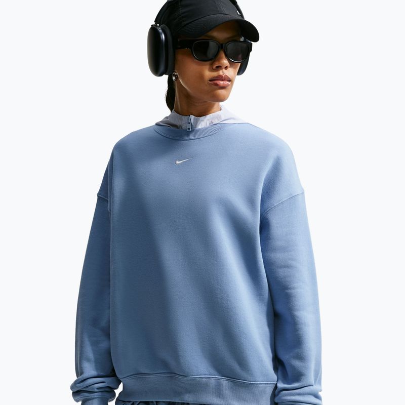 Dámska mikina Nike Studio Fleece Medium Weight work blue/sail 4