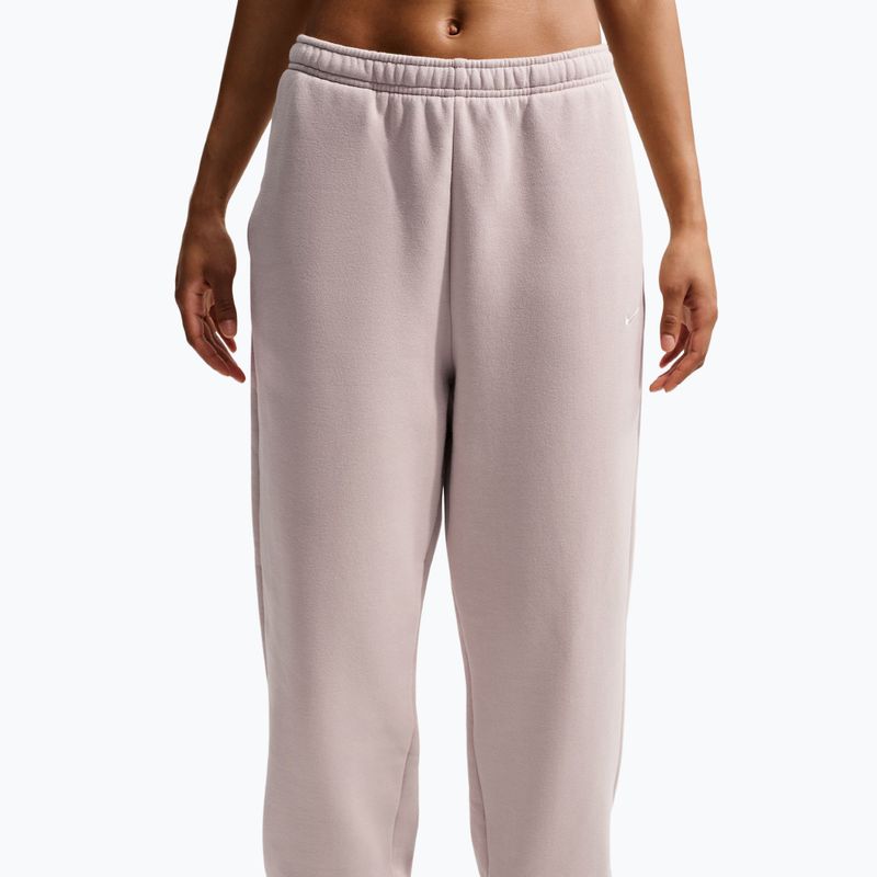 Dámske nohavice Nike Studio Fleece Medium Weight cream Ii/sail 5
