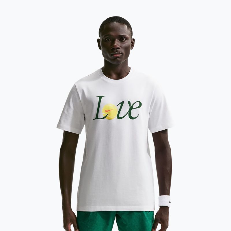 Pánske tenisové tričko Nike Court Love white