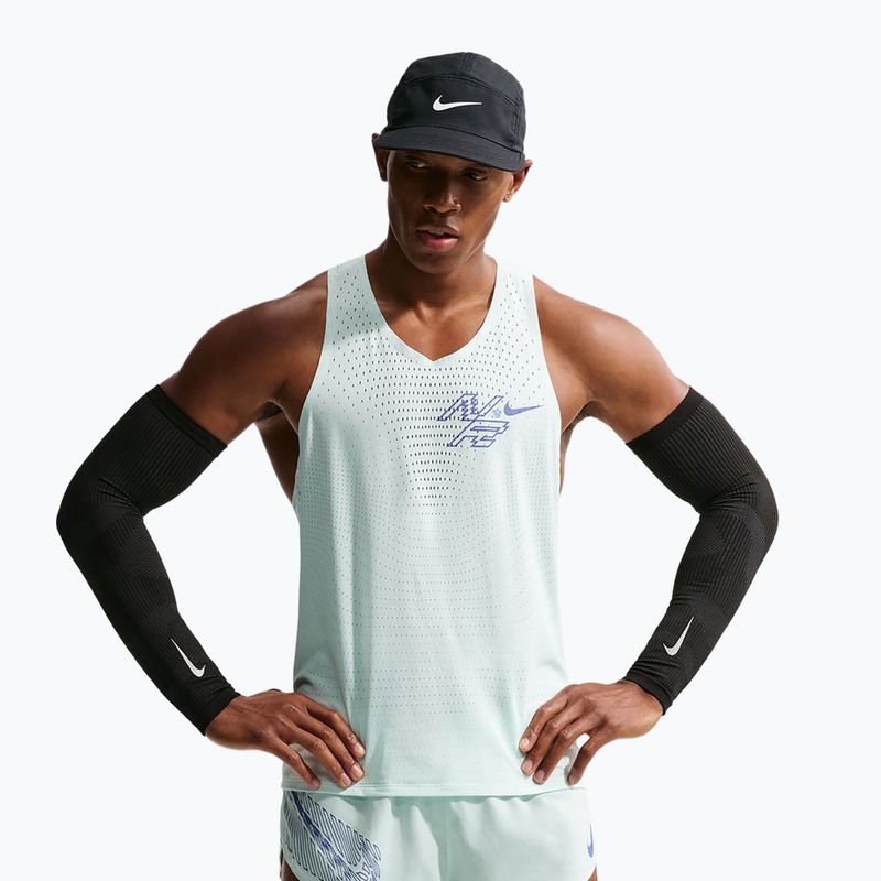 Pánske bežecké tričko Nike AeroSwift Dri-Fit ADV Running Singlet barely green/lapis