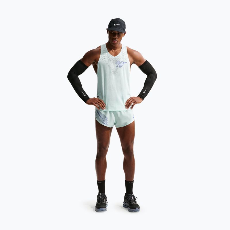 Pánske bežecké tričko Nike AeroSwift Dri-Fit ADV Running Singlet barely green/lapis 2