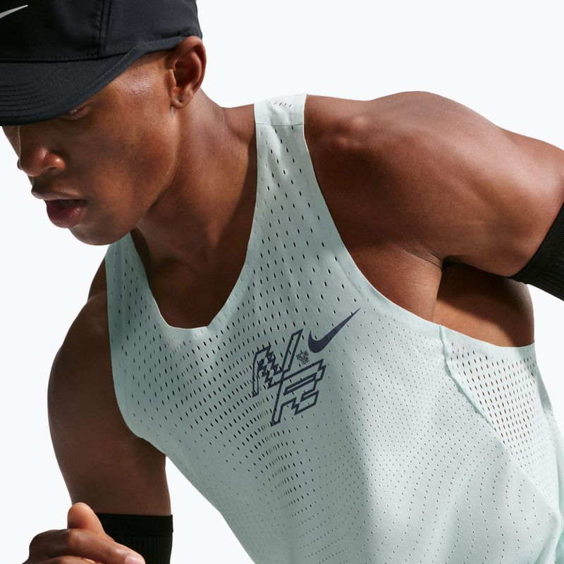 Pánske bežecké tričko Nike AeroSwift Dri-Fit ADV Running Singlet barely green/lapis 6