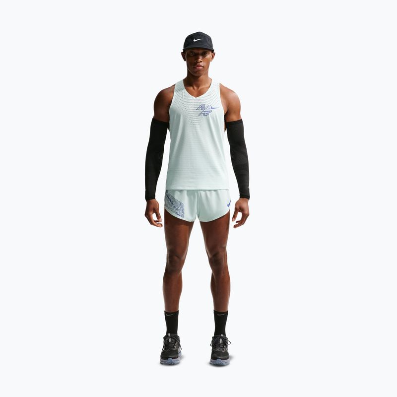 Pánske bežecké šortky Nike AeroSwift Dri-Fit ADV Brief-Lined 2" barely green/lapis 2