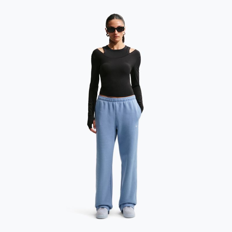 Dámske nohavice Nike Studio Fleece work blue/sail 2